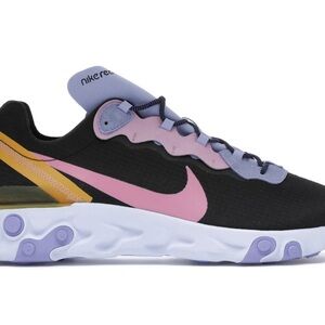 Nike React Element 55 Premium Men's Shoes Size10 Black-Magic Flamingo CI9593-001